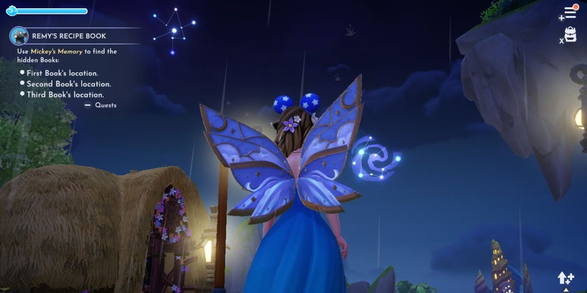 Disney dreamlight valley constellations at night