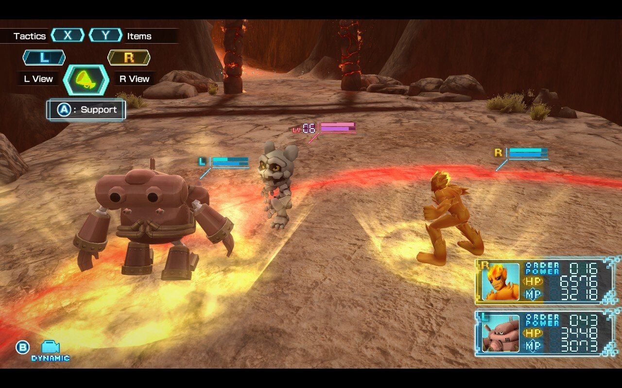 Digimon World: Next Order Fighting scene