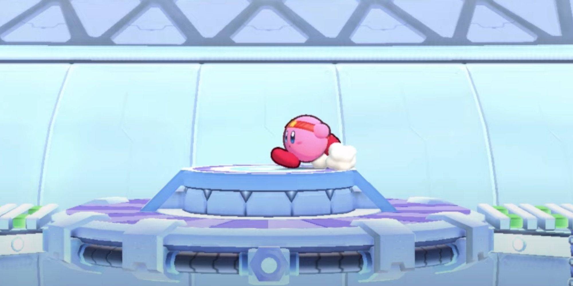 Kirby With His Fighter Copy Ability