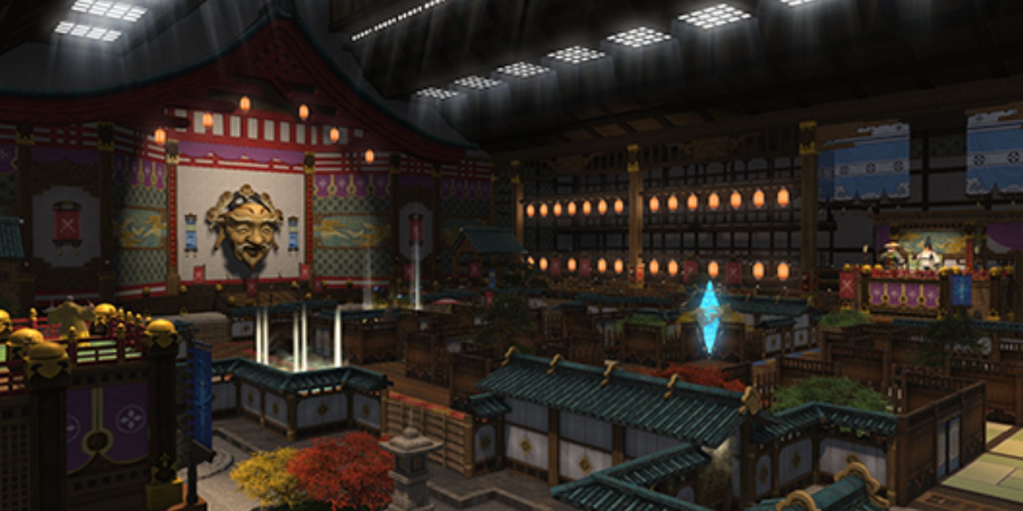 An overview of The Clockwork Castletown PvP Map for Crystalline Conflict in Final Fantasy 14