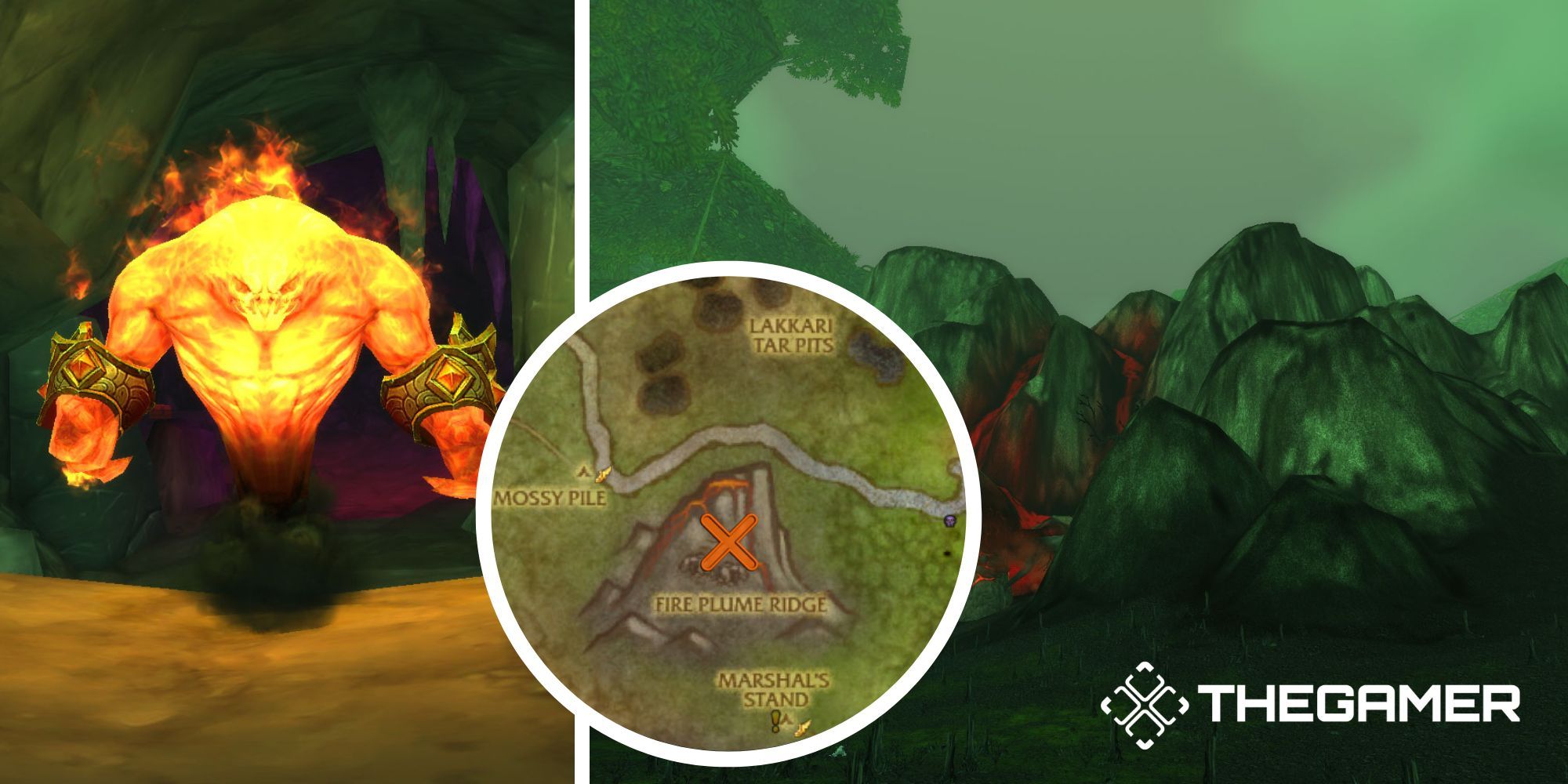 Fire Elemental in the Fire Plume Ridge Un'Goro Crater