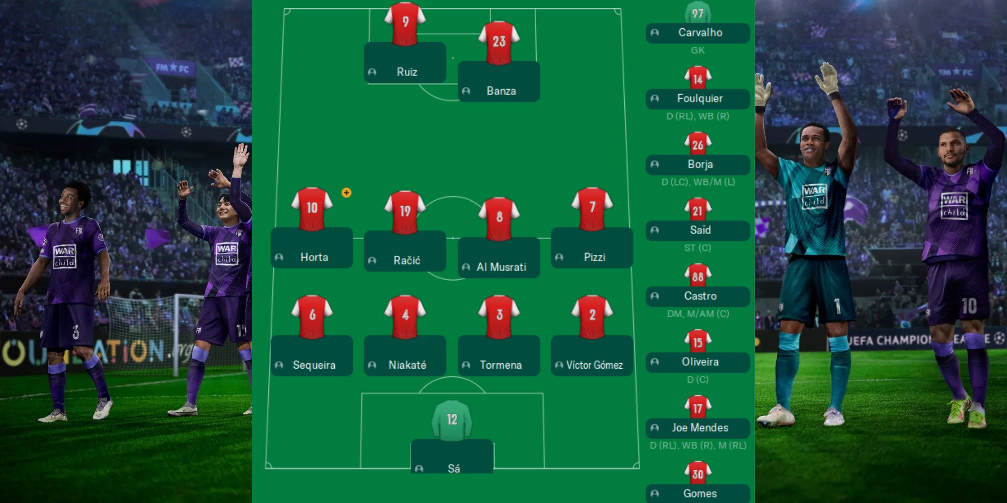 Football Manager 2023 Shot Of Braga Tactics Screen