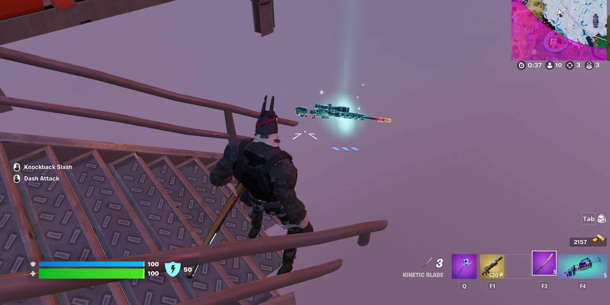 Fortnite Lt. John Llama Finding a Dragon's Breath Sniper