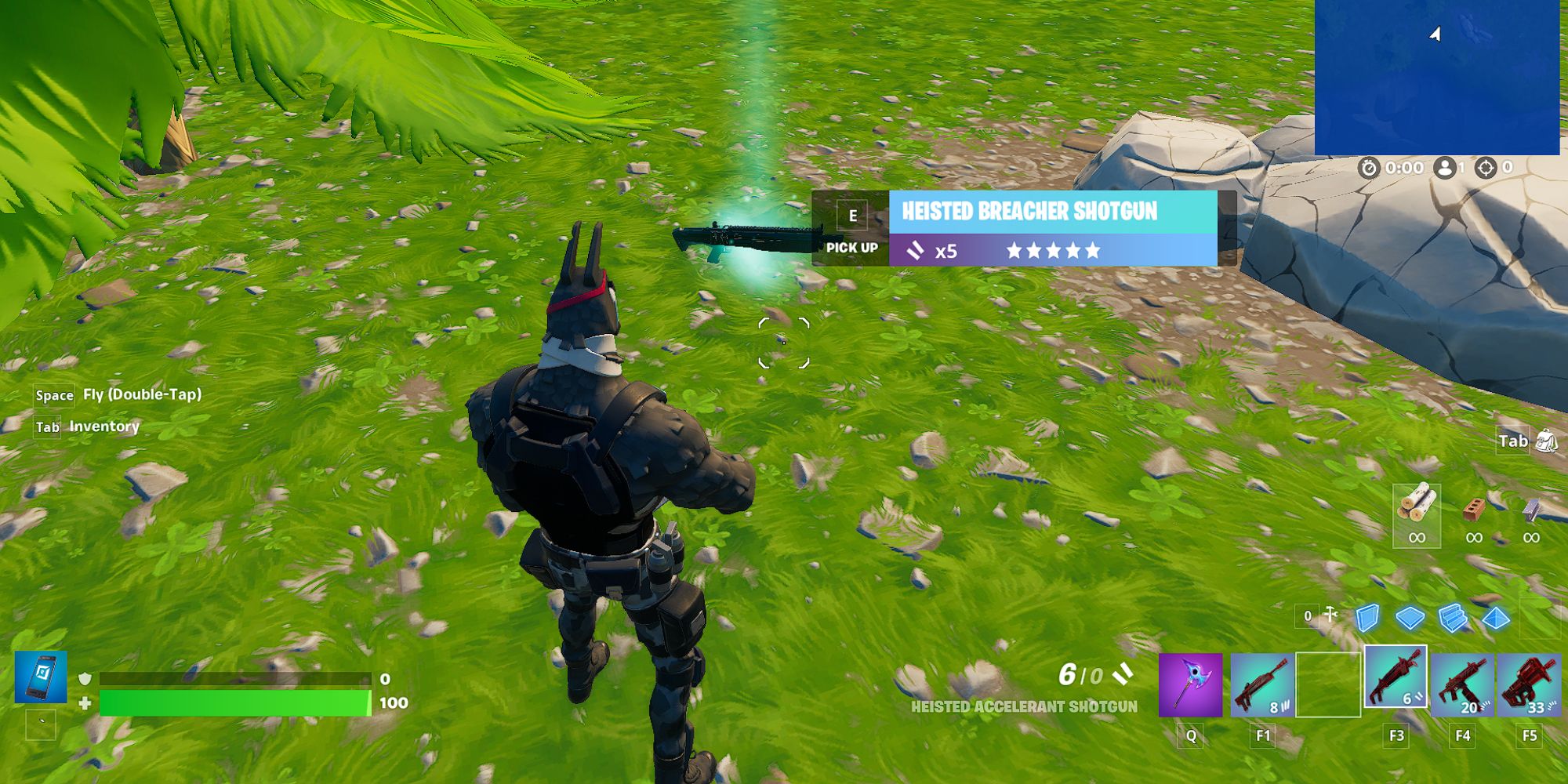 Fortnite Lt. John Llama Finding a Heisted Breacher Shotgun