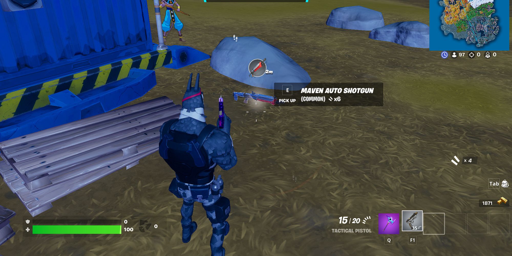 Fortnite Lt. John Llama Finding a Maven Auto Shotgun