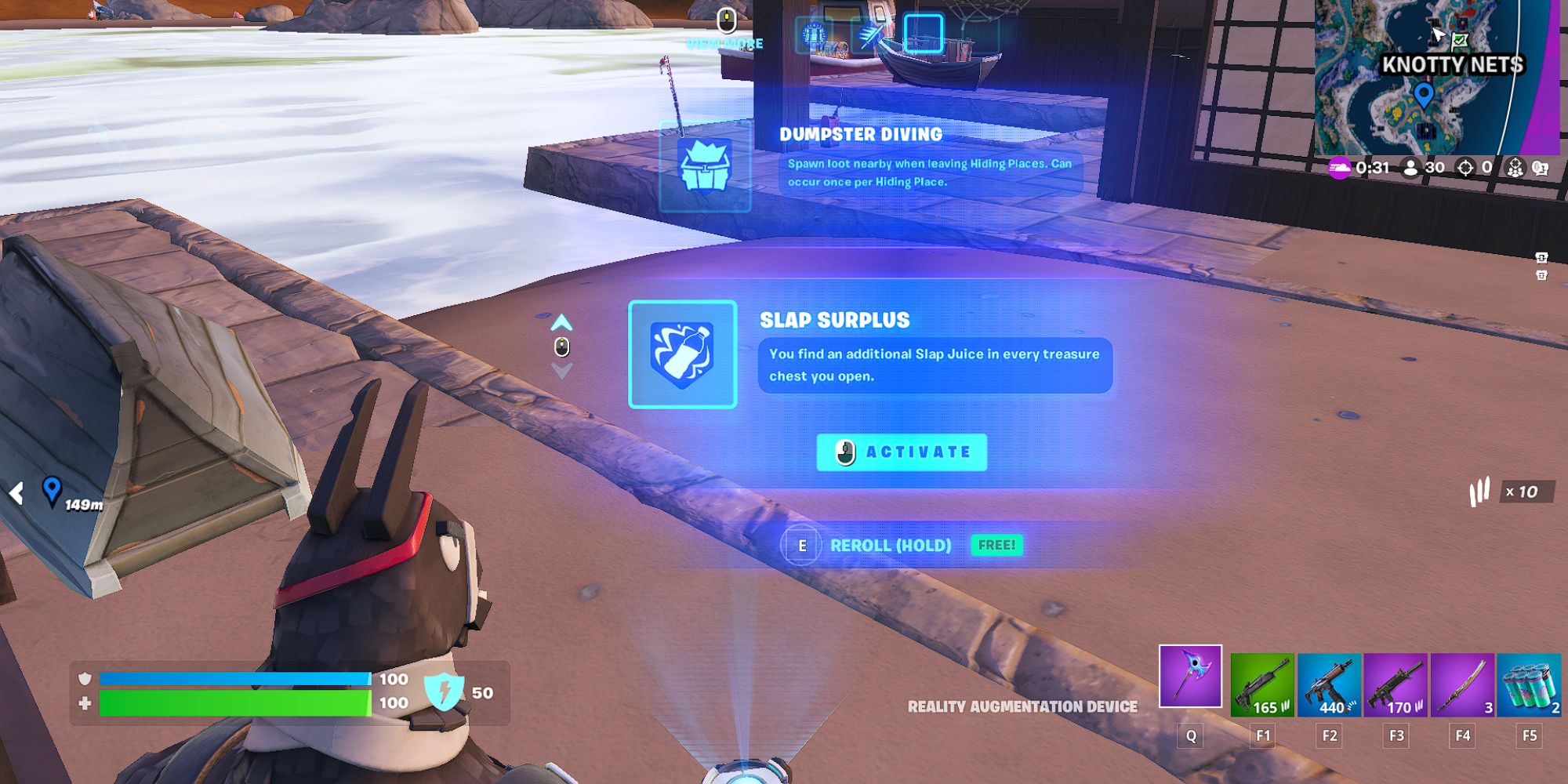 Fortnite Lt. John Llama Unlocking the Slap Surplus Augment
