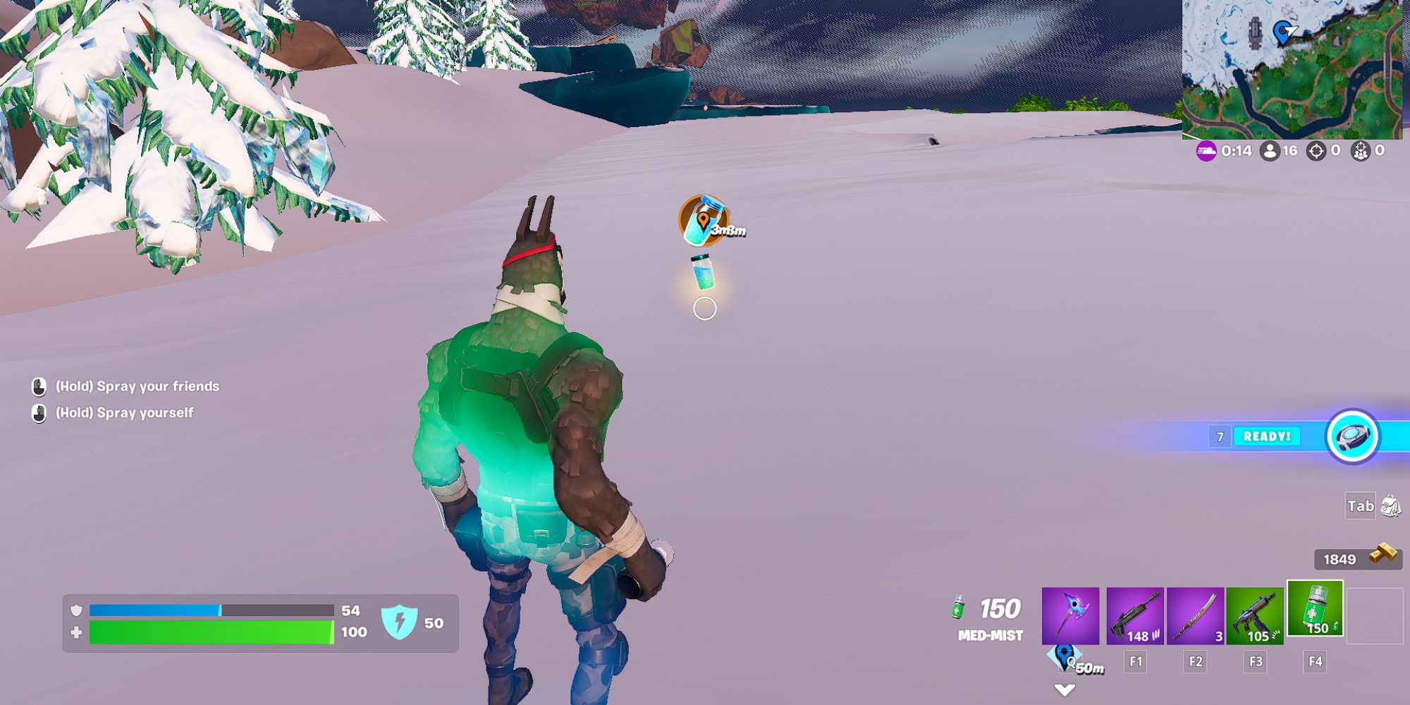 Fortnite Lt. John Llama Finding a Slurp Juice