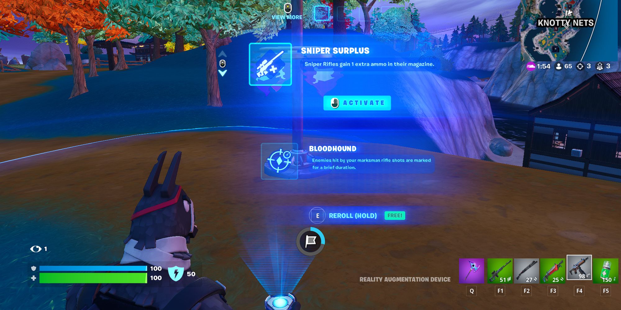 Fortnite Lt. John Llama Unlocking the Sniper Surplus Augment