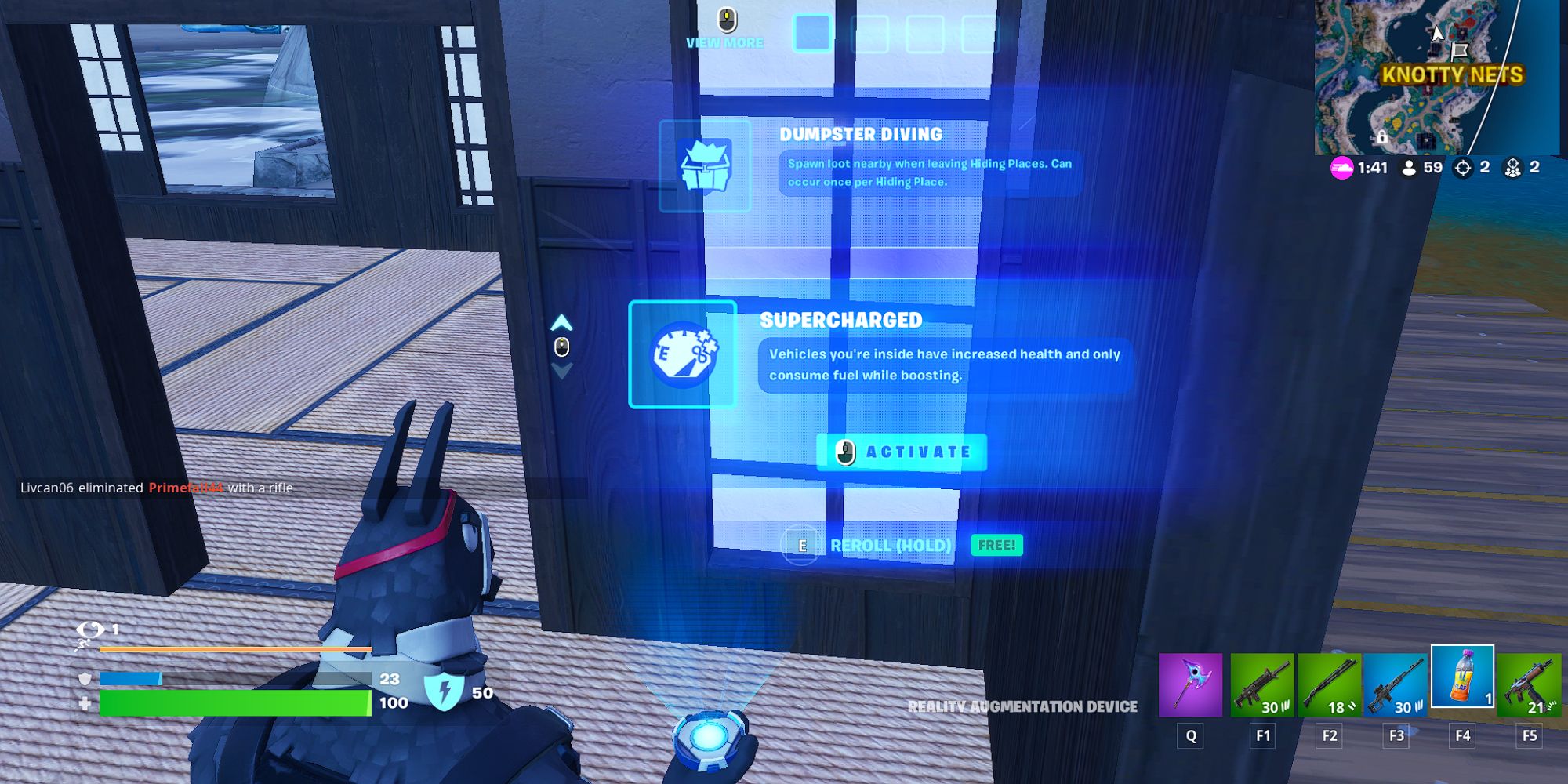 Fortnite Lt. John Llama Unlocking the Supercharged Augment