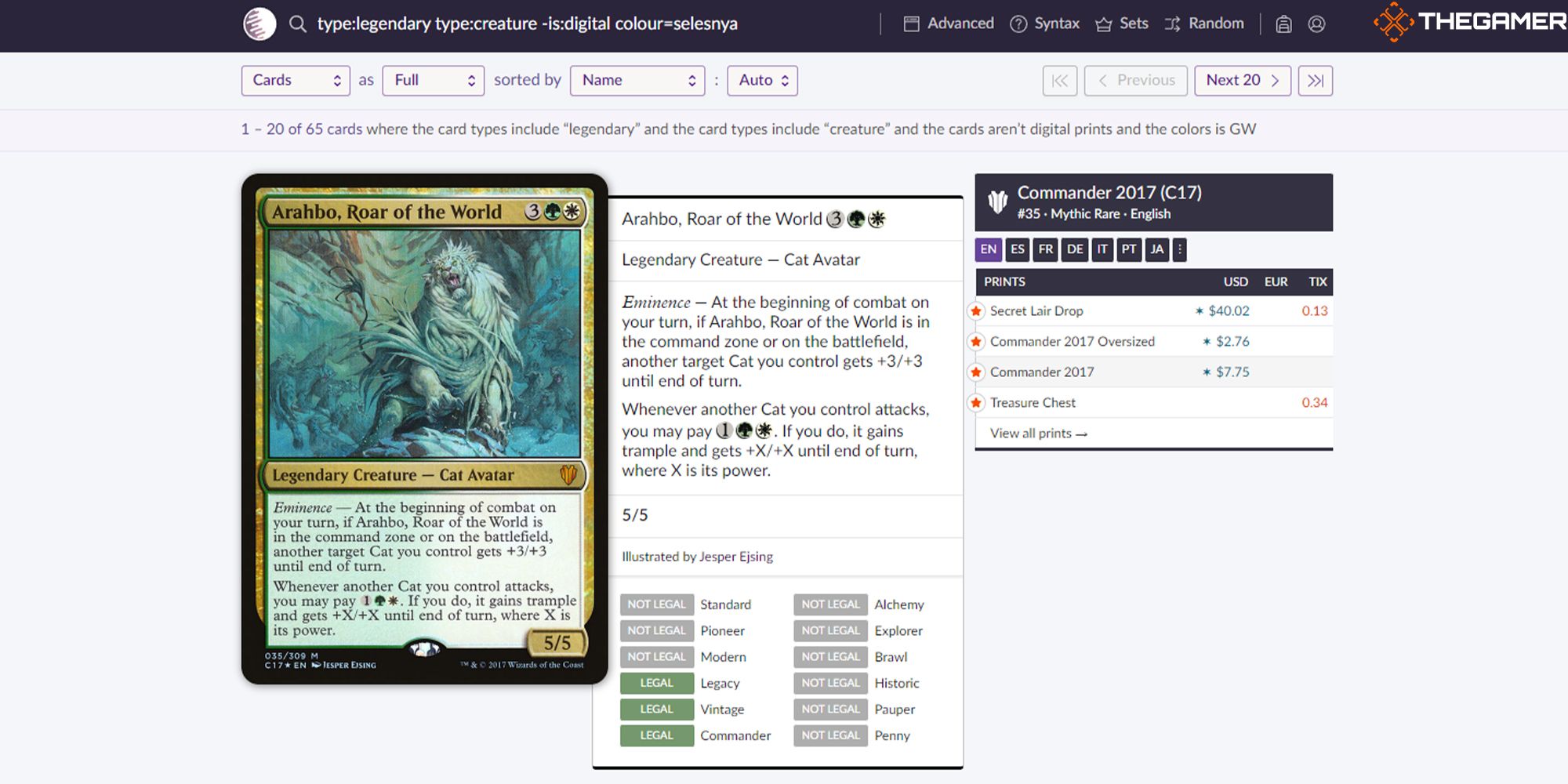The full view in Scryfall