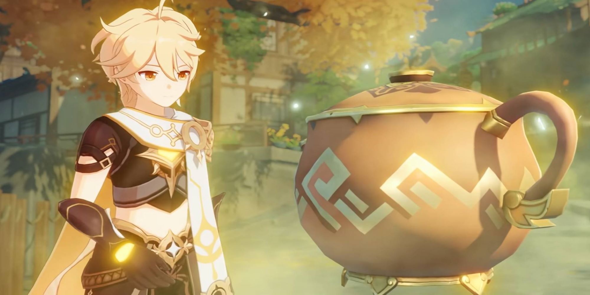 Genshin Impact Aether with Teapot