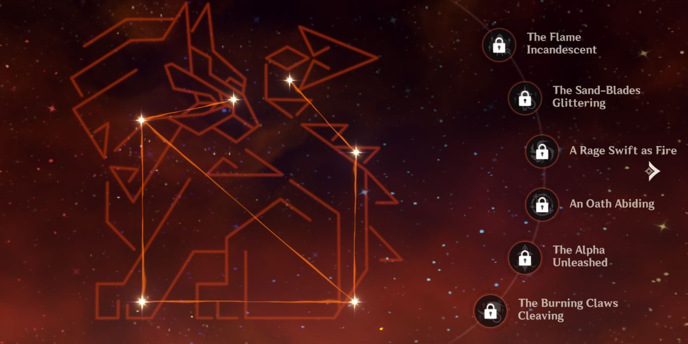 Genshin Impact Dehya Constellation Screen