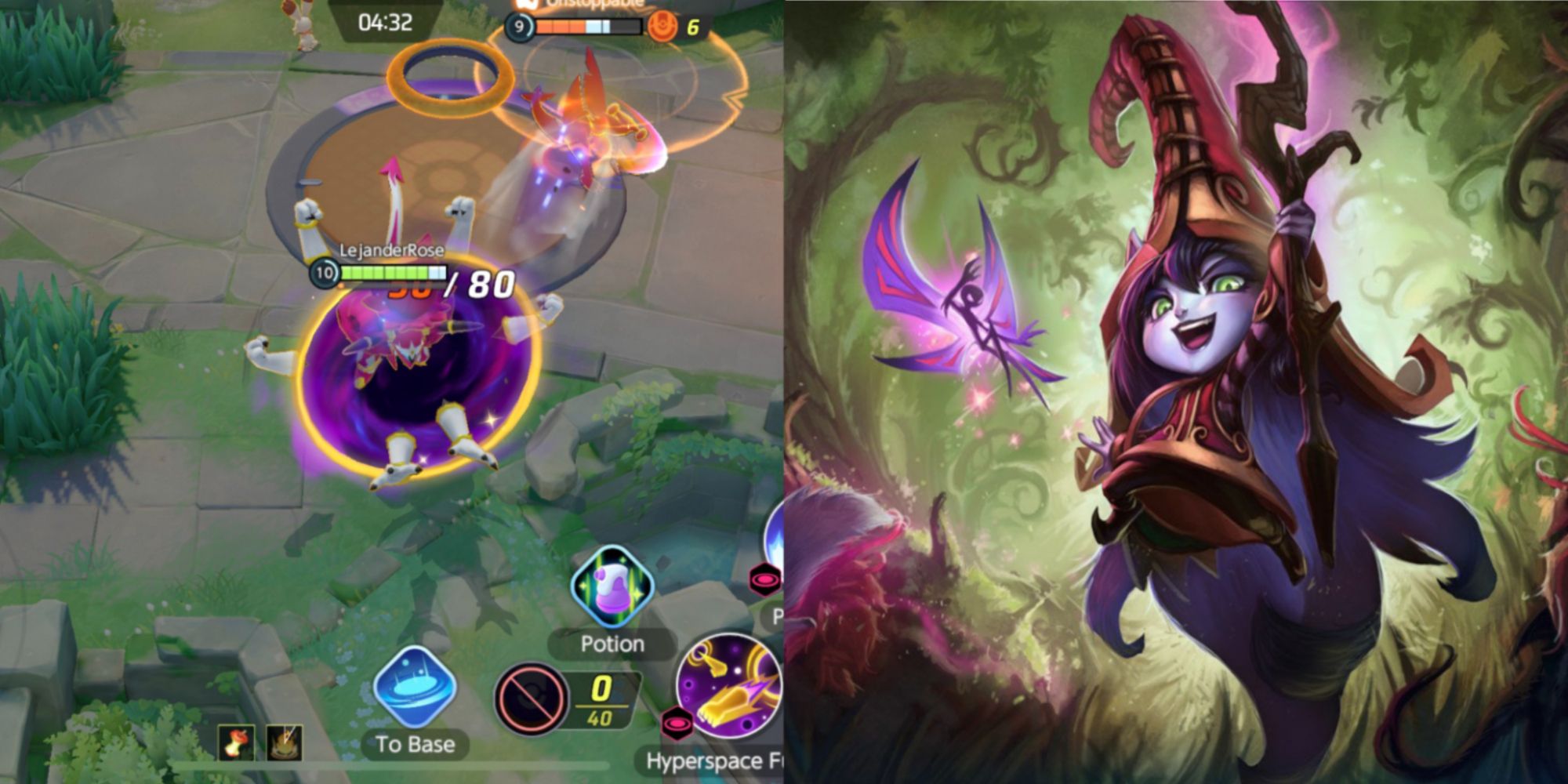 Hoopa from Pokemon Unite and Lulu from League of Legends