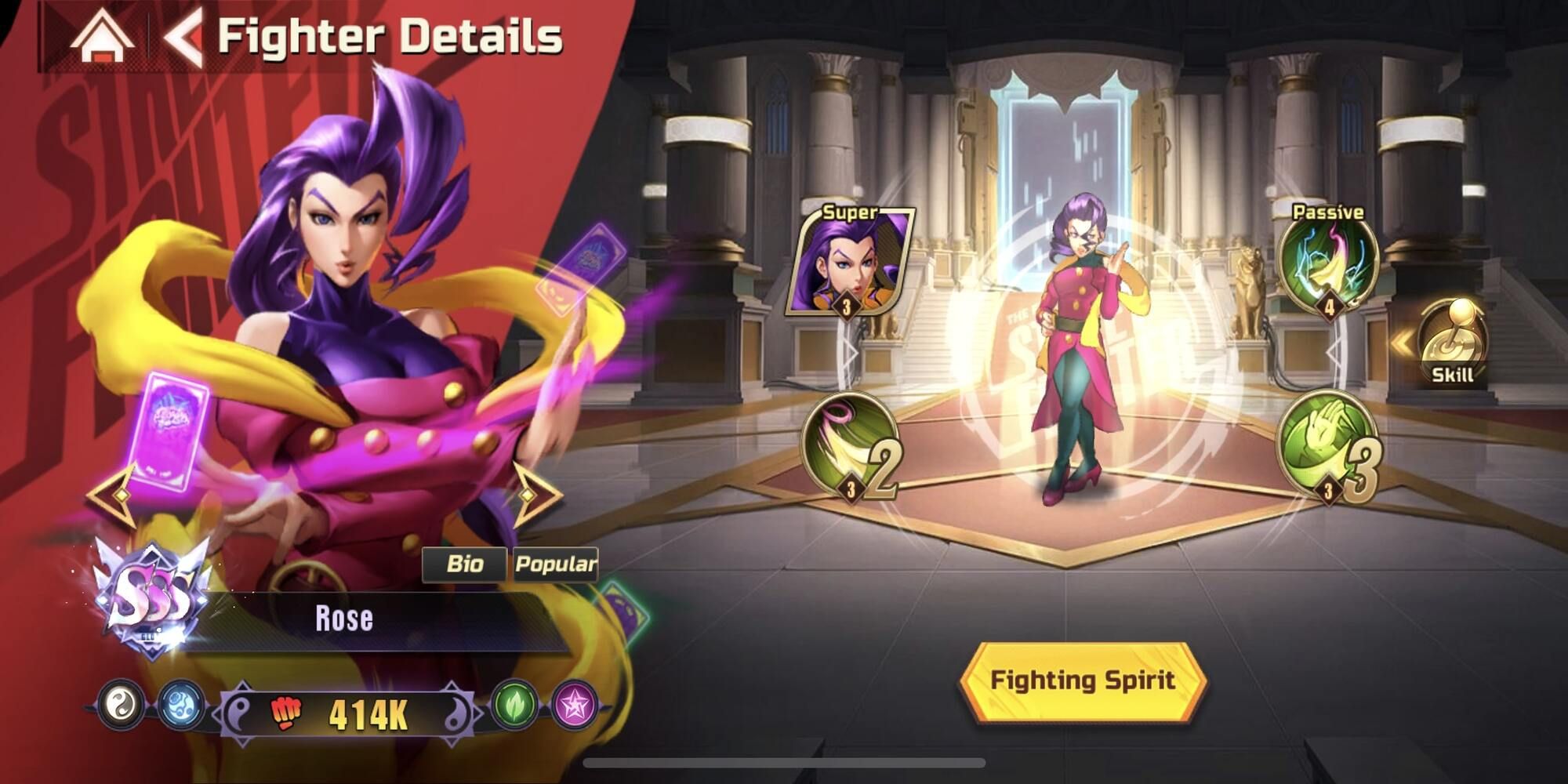 Rose's Fighter Details