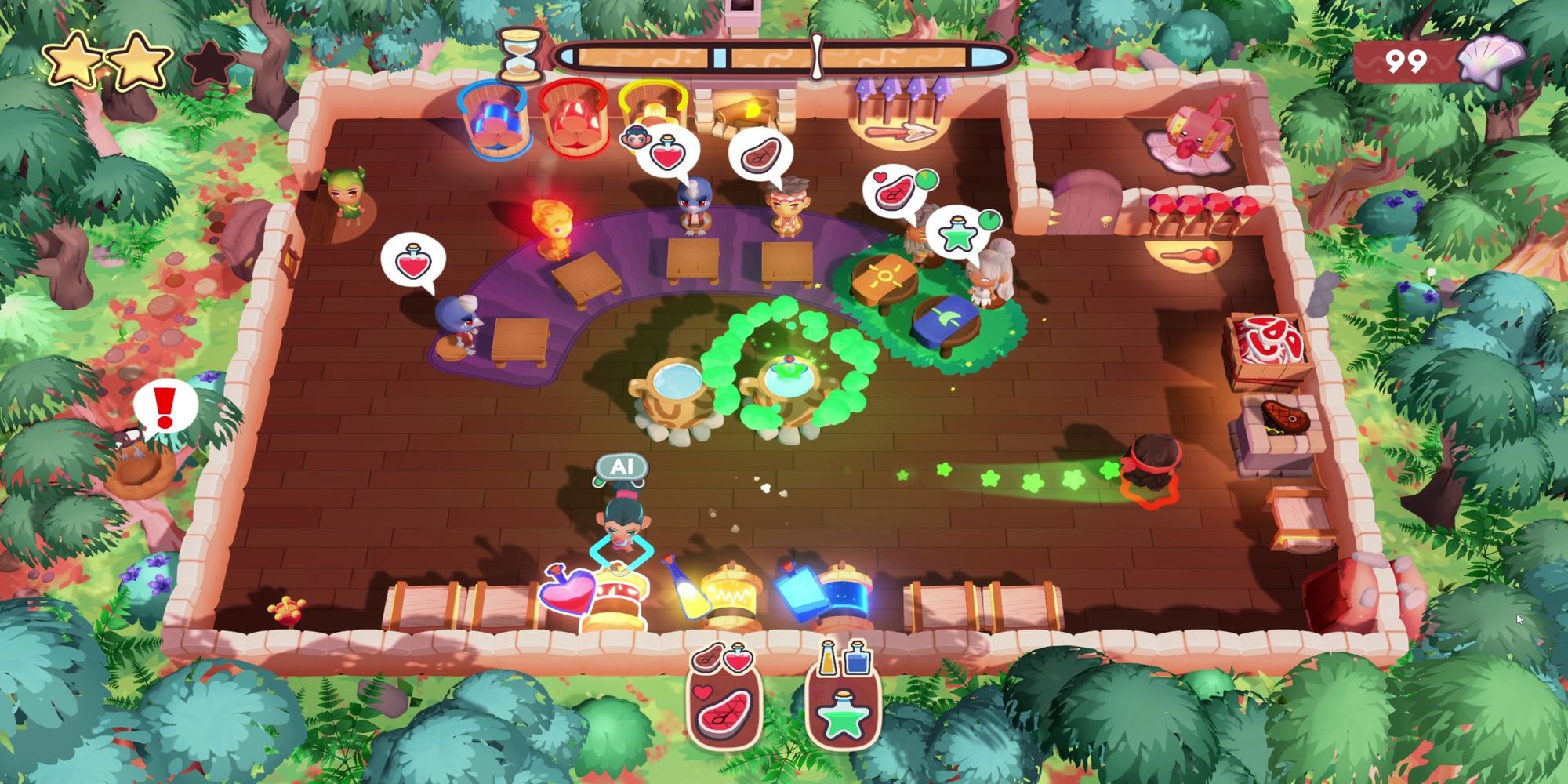 Competing in a cooking challenge in Innchanted