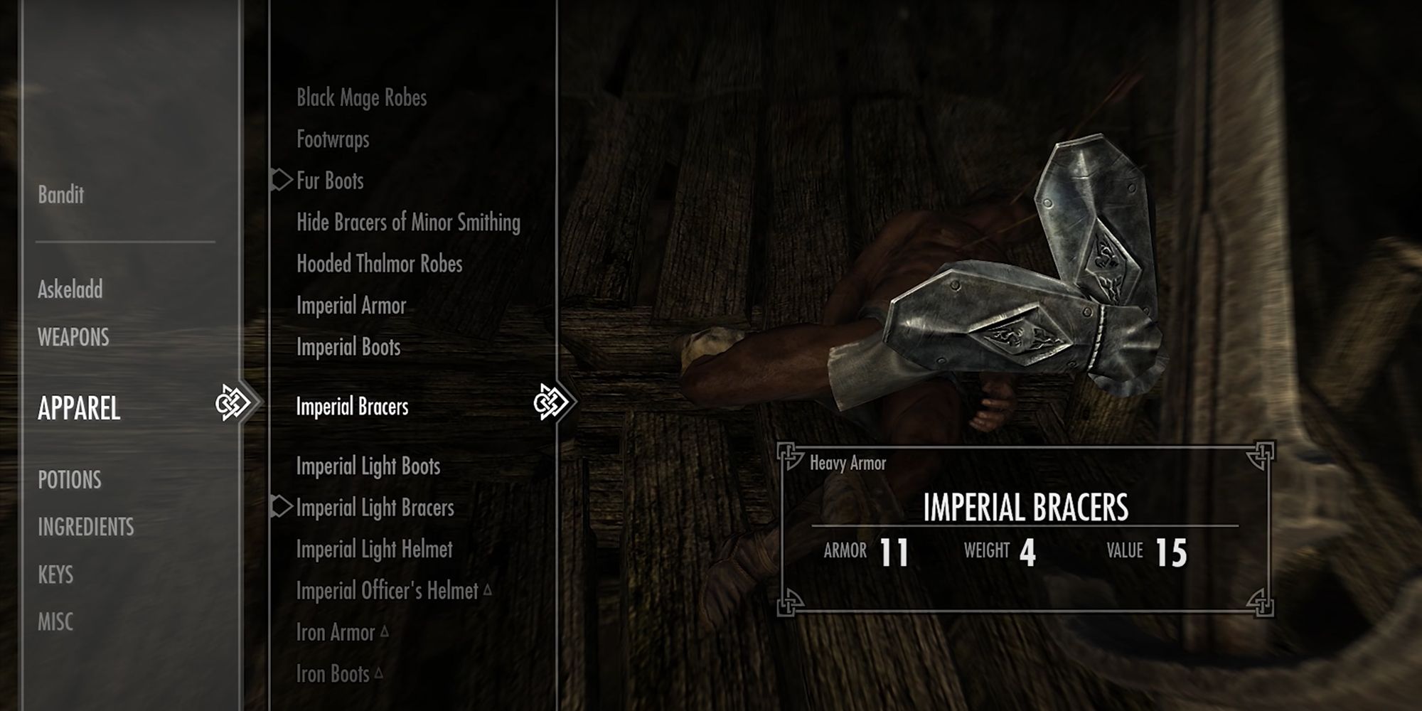Inventory Screen For Skyrim