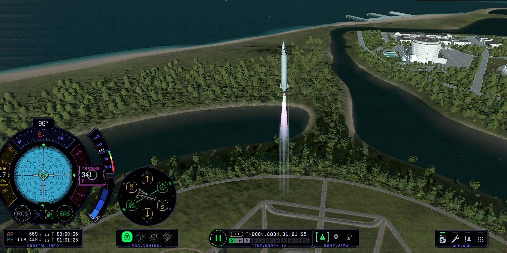 kerbal space program rocket launching