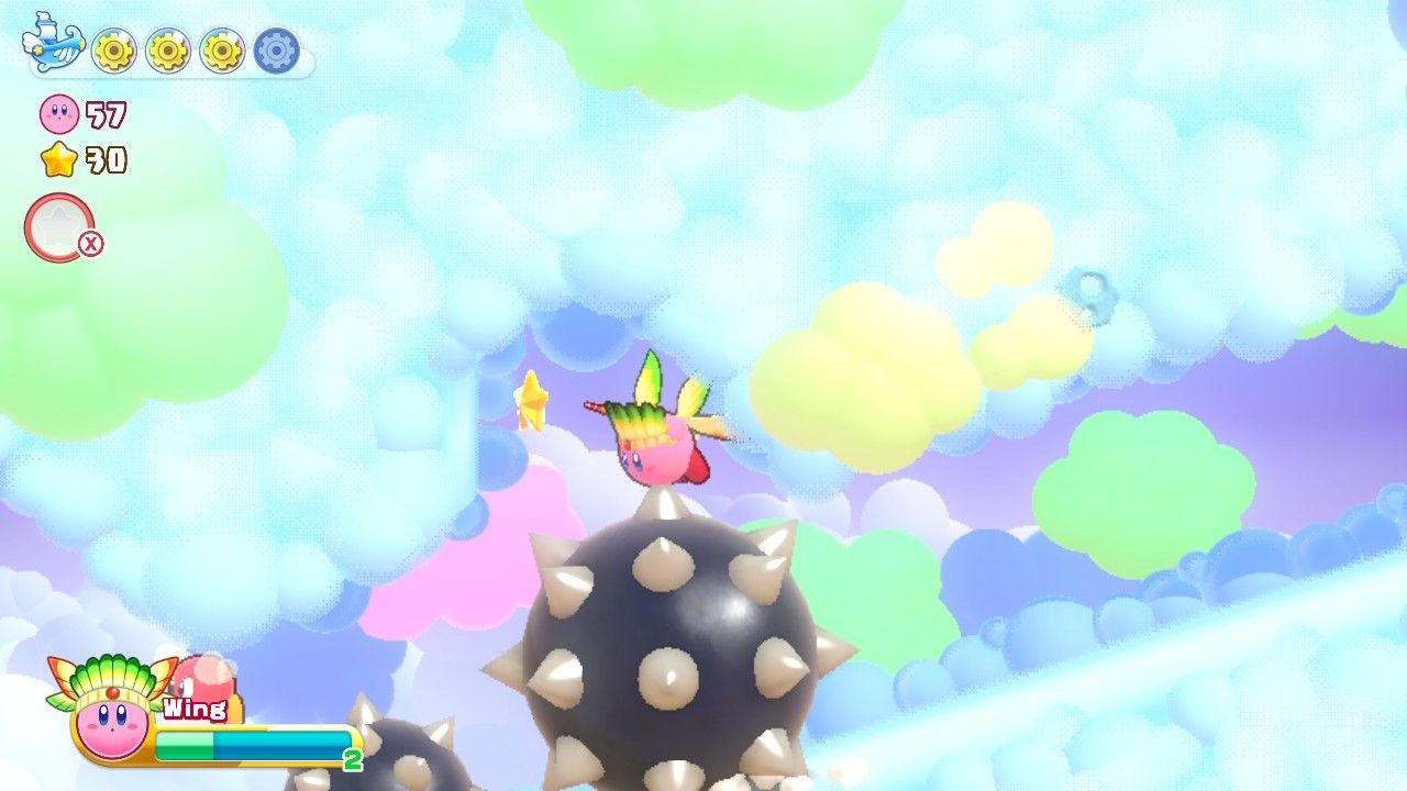 Kirby Nutty Noon Stage One Kirby In Gap To Avoid Balls