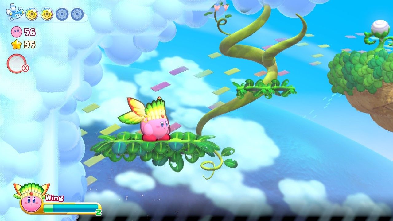 Kirby Nutty Noon Stage One Fourth Section