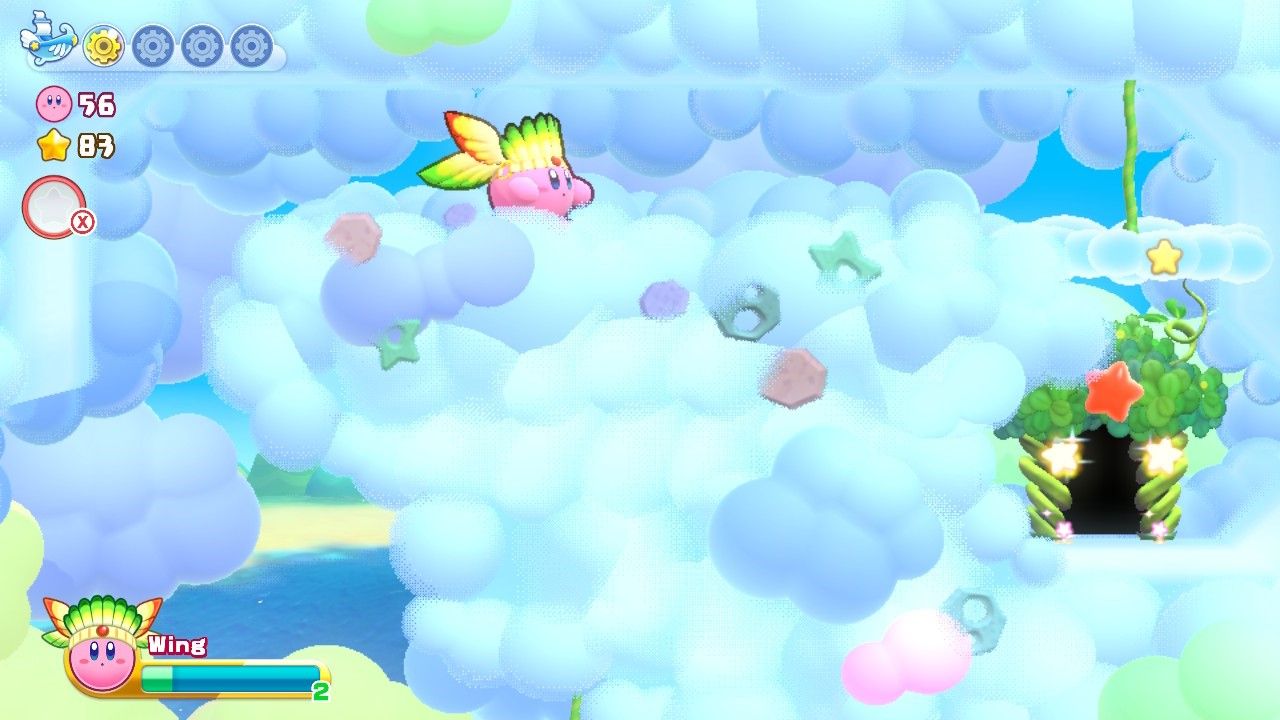 Kirby Nutty Noon Stage One Star Door Below Platform
