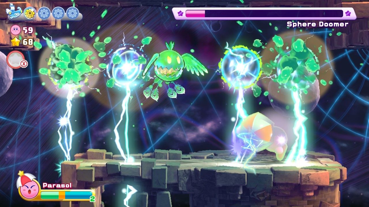 Kirby Nutty Noon Stage Two Sphere Doomer New Move