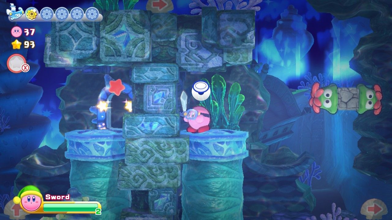 Kirby Onion Ocean Stage Four Secret Entrance