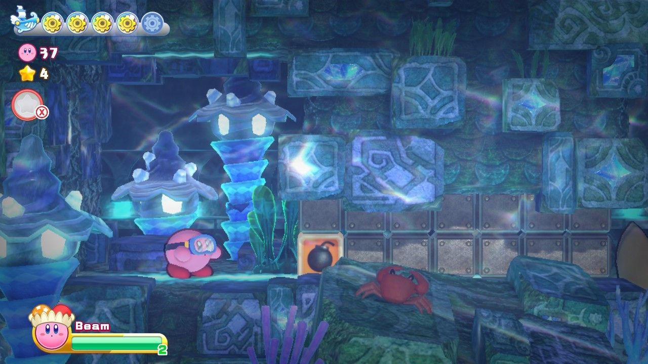 Kirby Onion Ocean Stage Four Sixth Section