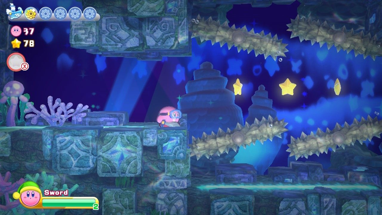 Kirby Onion Ocean Stage Four Spiked Poles