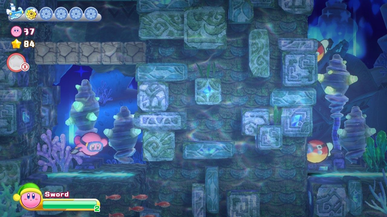 Kirby Onion Ocean Stage Four Third Section