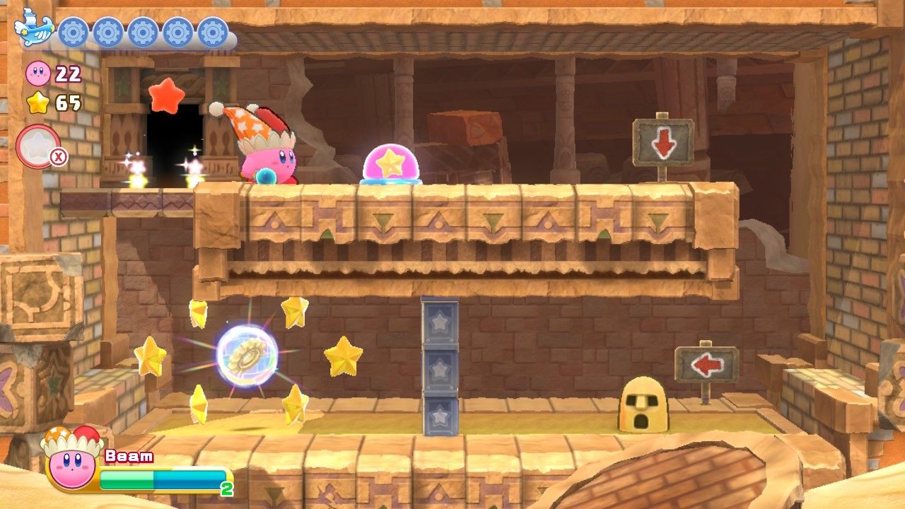 Kirby Raisin Ruins Stage Four First Energy Sphere