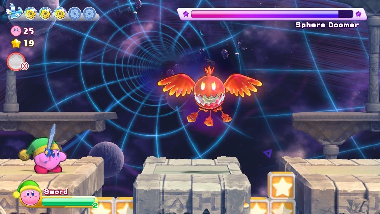 Kirby Raisin Ruins Stage Four Sphere Doomer