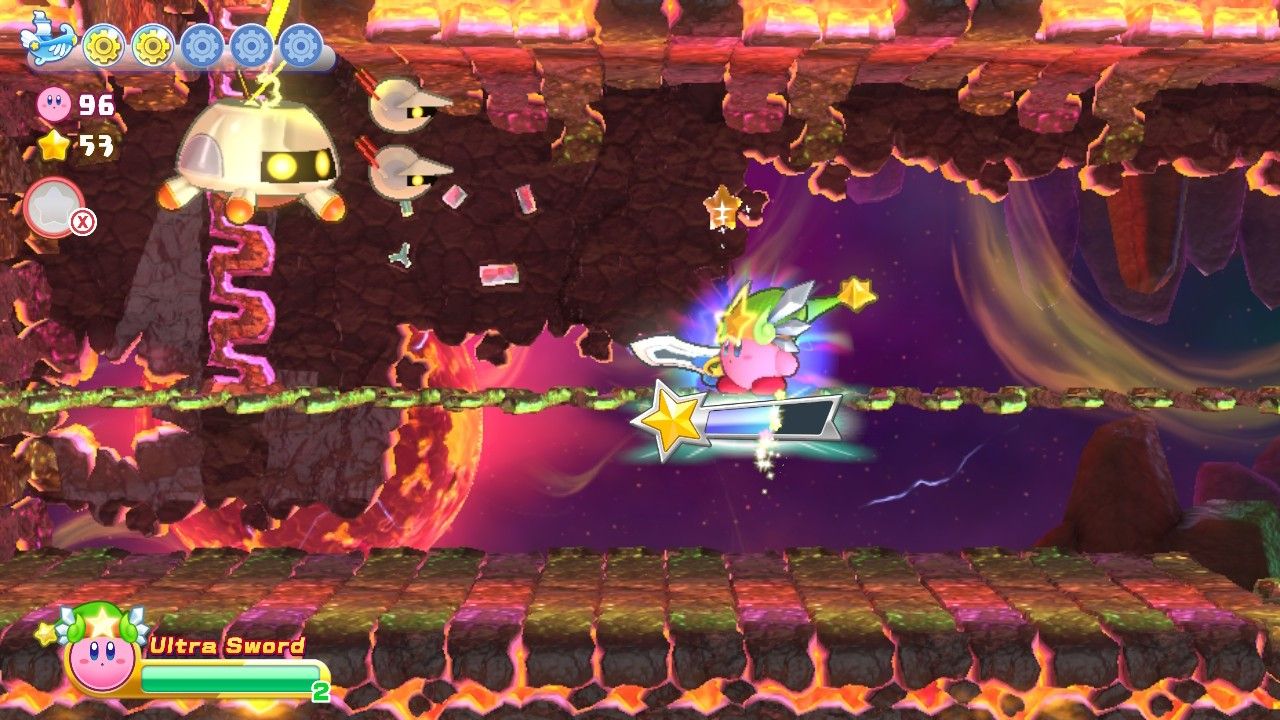 Kirby's Return To Dream Land Deluxe Dangerous Dinner Stage Three Attacking Dubior