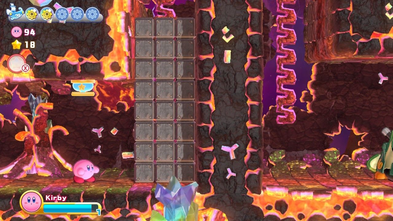 Kirby's Return To Dream Land Deluxe Dangerous Dinner Stage Three Eighth Section