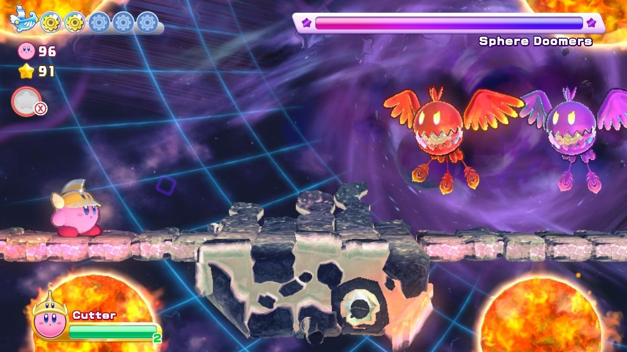 Kirby's Return To Dream Land Deluxe Dangerous Dinner Stage Three Sphere Doomers Boss