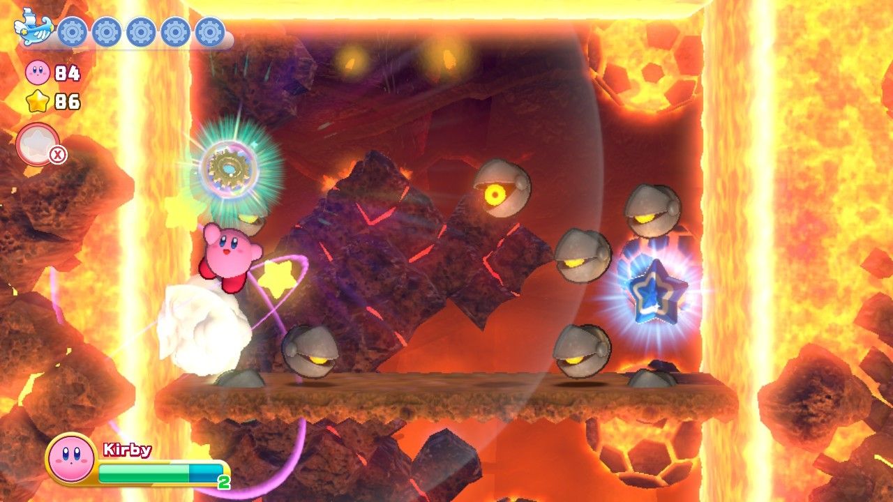 Kirby's Return To Dream Land Deluxe Dangerous Dinner Stage Two First Energy Sphere