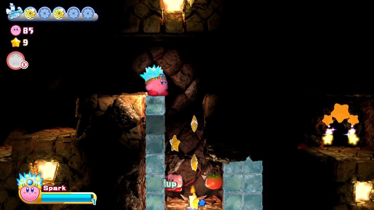 Kirby's Return To Dream Land Deluxe Dangerous Dinner Stage Two Kirby Breaks Ice