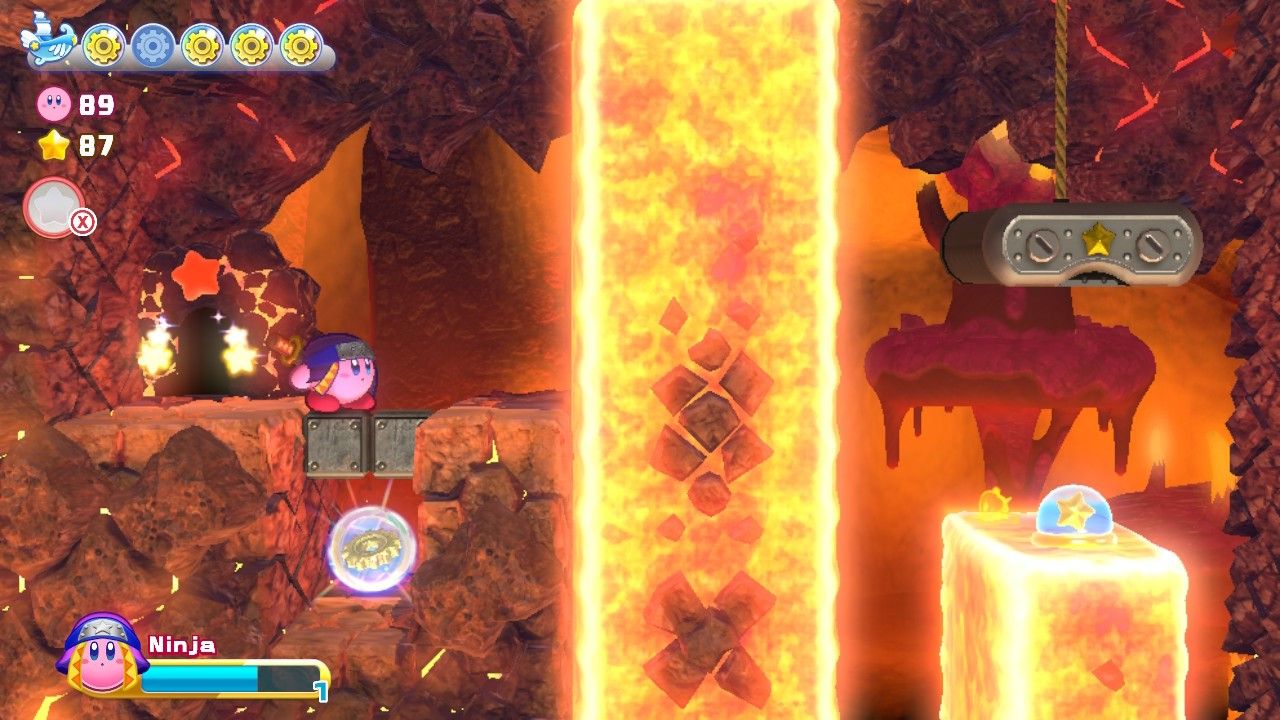 Kirby's Return To Dream Land Deluxe Dangerous Dinner Stage Two Second Energy Sphere