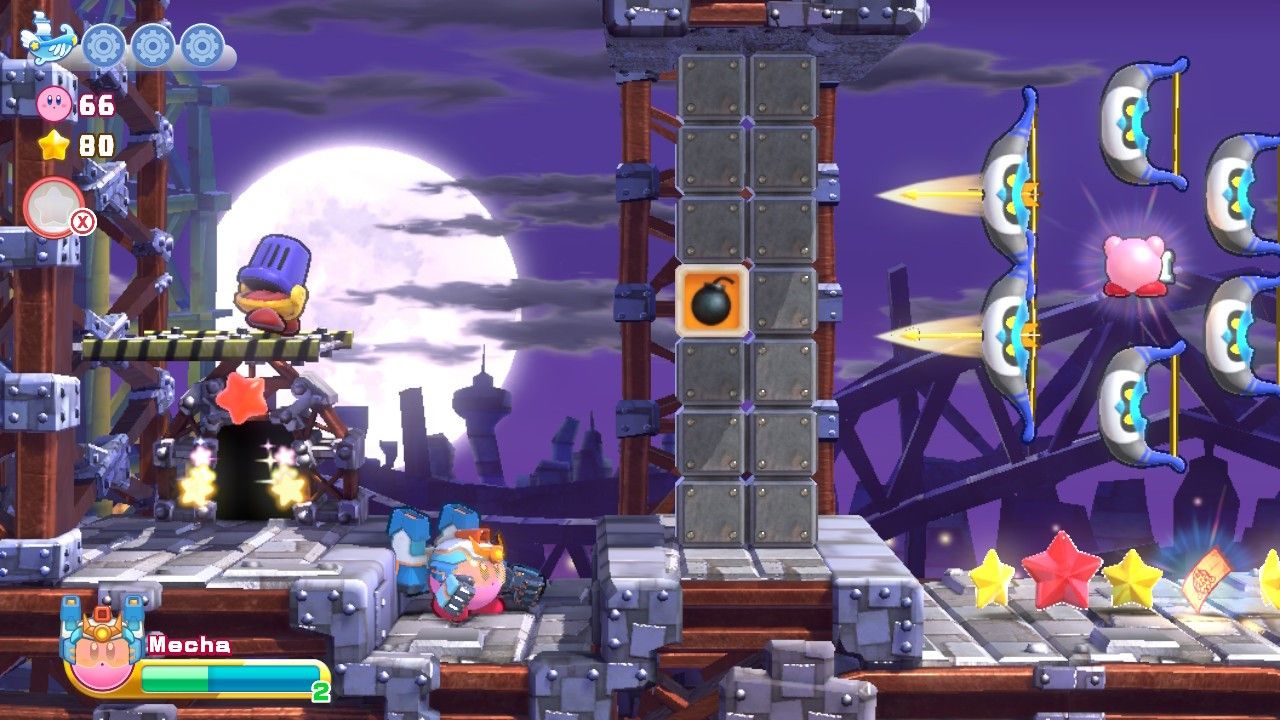 Kirby's Return To Dream Land Deluxe Egg Engines Kirby In Secret Room With Life-Up