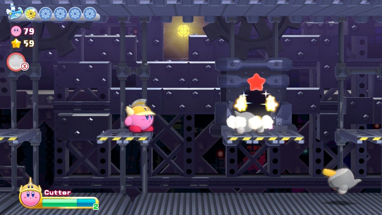 Kirby's Return To Dream Land Deluxe Egg Engines Stage Five Secret Star Door