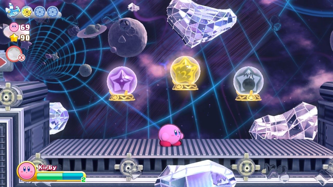Kirby's Return To Dream Land Deluxe Egg Engines Stage One Copy Ability Choices