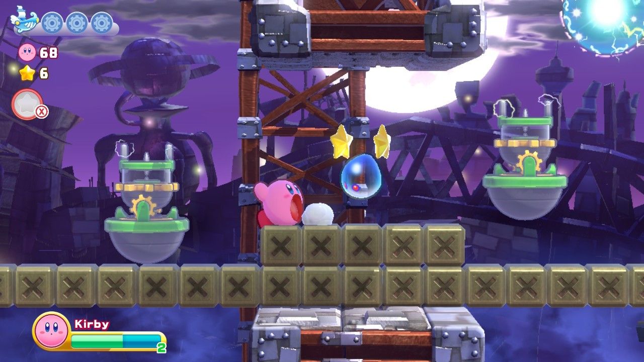 Kirby's Return To Dream Land Deluxe Egg Engines Stage One Kirby In Between Electricity Generators