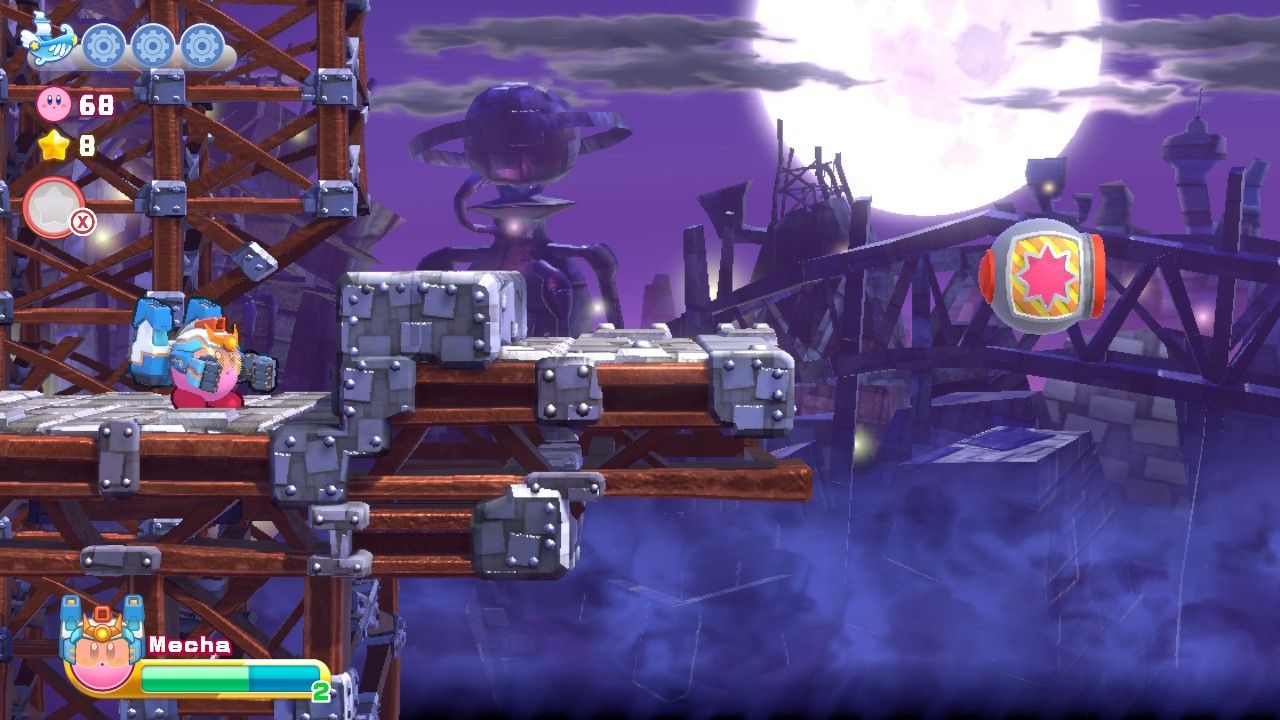 Kirby's Return To Dream Land Deluxe Egg Engines Stage One Third Section