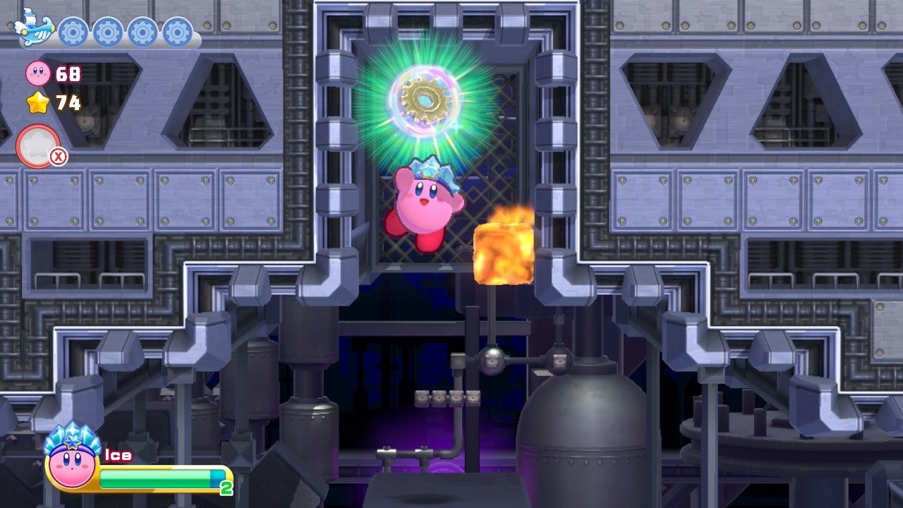 Kirby's Return To Dream Land Deluxe Egg Engines Stage Two First Energy Sphere