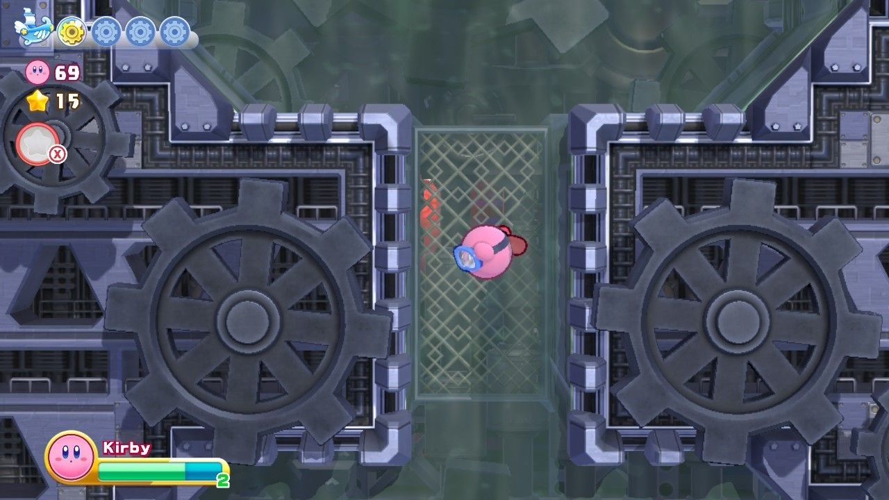 Kirby's Return To Dream Land Deluxe Egg Engines Stage Two Kirby Going Down Passage