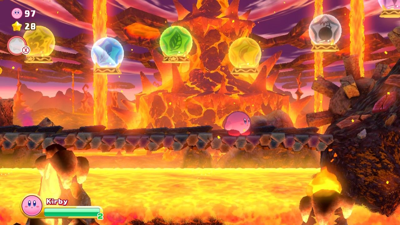 Kirby's Return To Dream Land Deluxe Landia Boss Copy Ability Choices