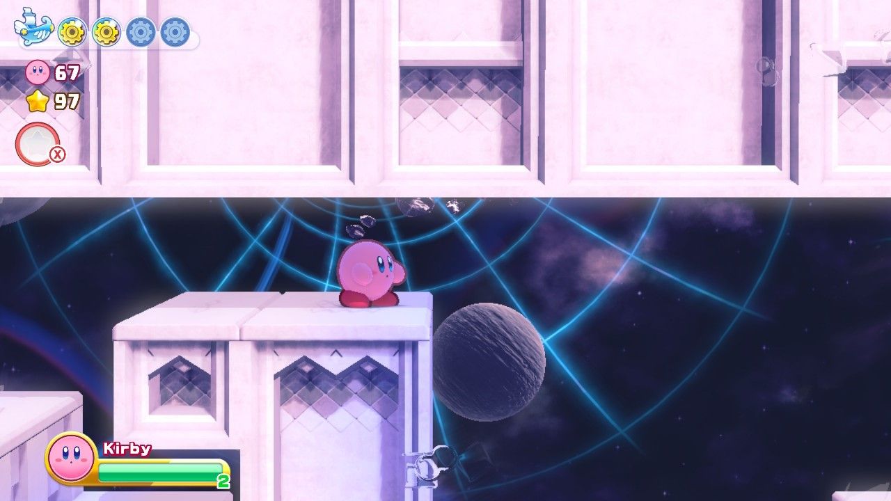 Kirby's Return To Dream Land Deluxe Nutty Noon Stage Four Kirby Inside Star Portal
