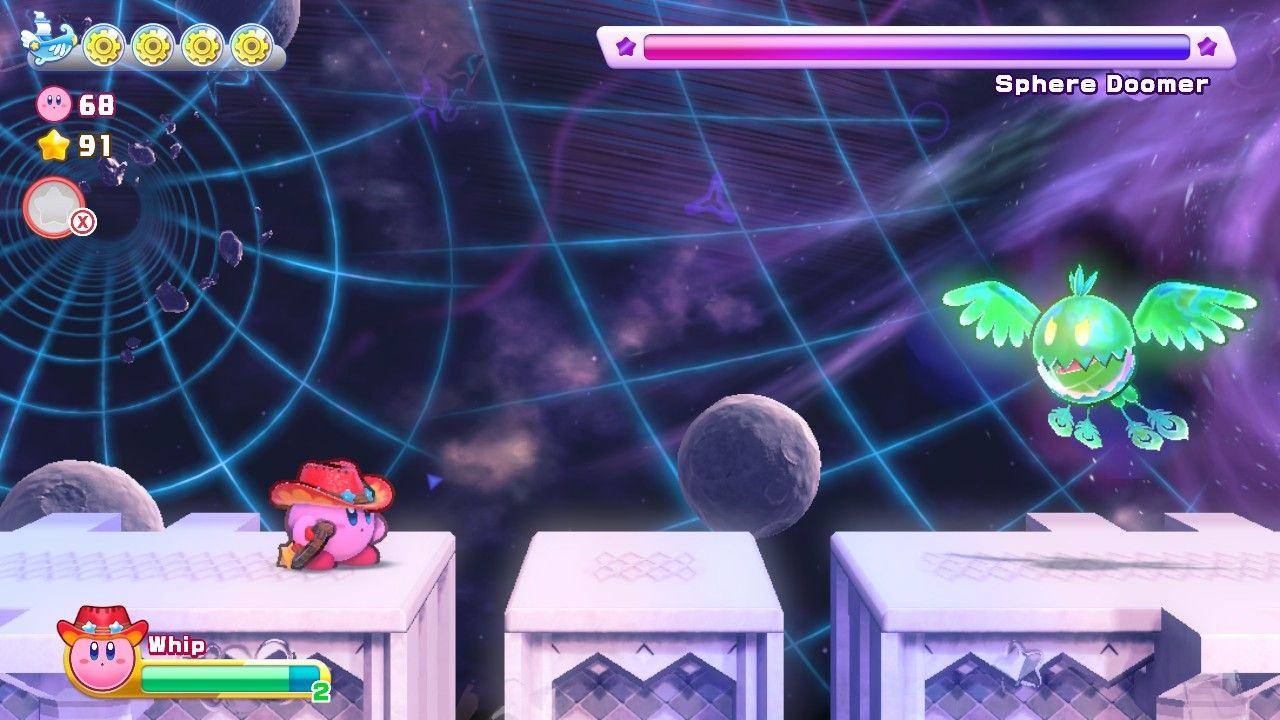 Kirby's Return To Dream Land Deluxe Nutty Noon Stage Four Sphere Doomer