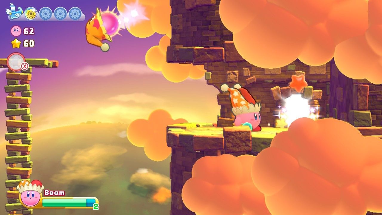 Kirby's Return To Dream Land Deluxe Nutty Noon Stage Three Star Door