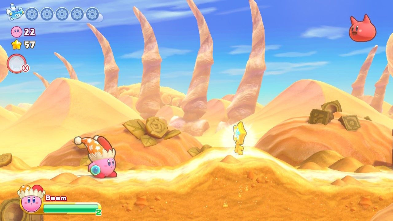 Kirby Starts Raisin Ruins Stage Four