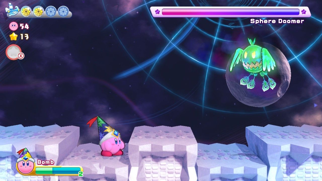 Kirby White Wafers Stage Four Sphere Doomer Boss Fight